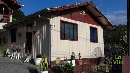 Casa Na Itoupavazinha, Blumenau Com Terreno De 480 M². - Ca0302