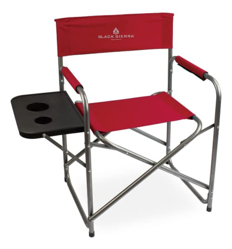 Black Sierra Equipment Directors Folding Chair, Foldable