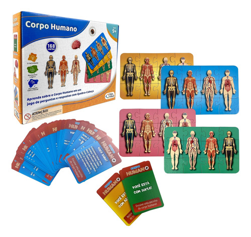 Jogo Divertido Infantil Corpo Humano - Pais E Filhos