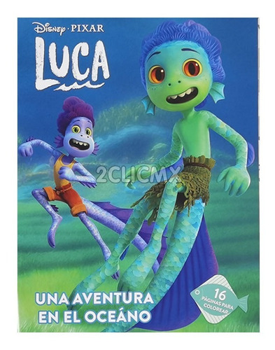 10 Libros Colorear Disney Luca Carta Iluminar Bolo 16 Pag 