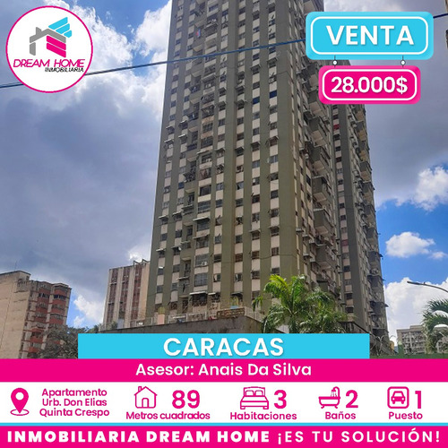 Apartamento En Venta Urb. Don Elias, Quinta Crespo- Caracas. 
