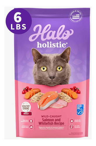 Alimento De Gato Seco S Stew Holistic De Salmon 6 Libras Bol