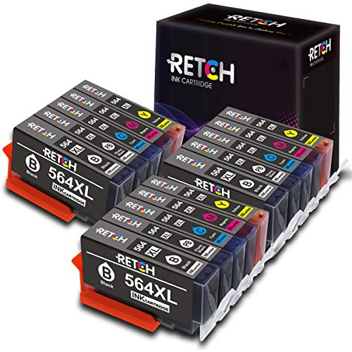 Retch Para Ink Cartridge Replacement For Hp 564 Xl Deskjet