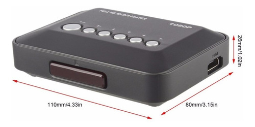 Multi Tv Media Player Hdmi Usb Sd Mmc H.264 Mkv Rmvb Iso 3d