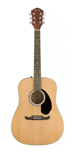 Guitarra acústica Fender FA-125 natural brillante para diestros
