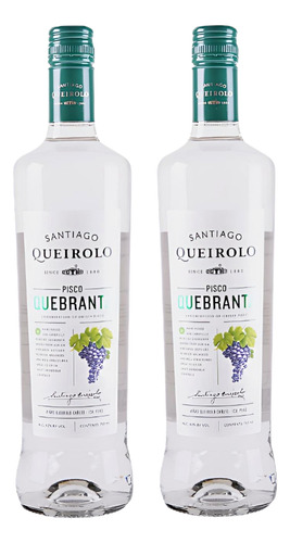 Pisco Santiago Queirolo X 2 Und - mL a $113