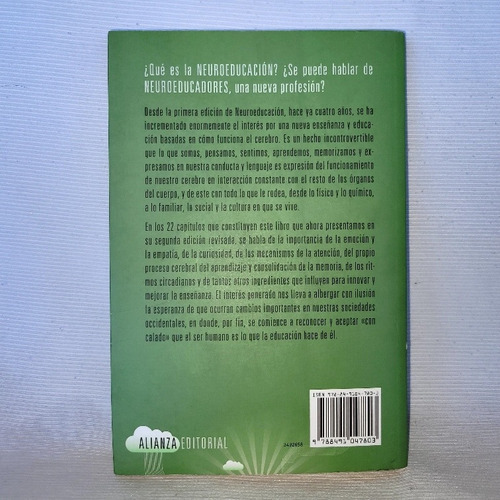 Imagen 3 de 10 de Neuroeducacion Francisco Mora Alianza Edicion Actualizada
