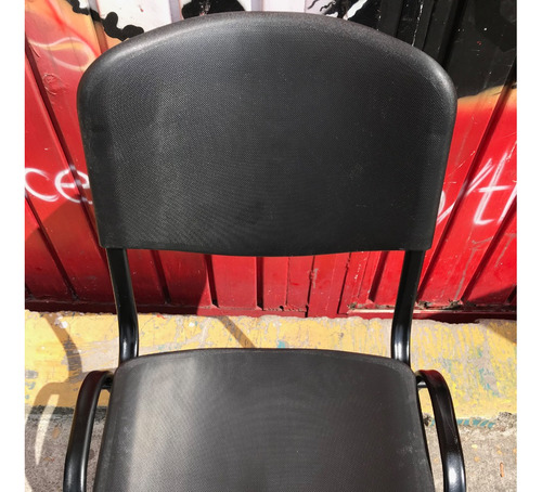 Imagen 2 de 5 de 2 Silla De Visita De Plastico Reforzada Ergonomica 2 Pzas