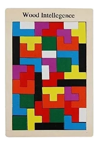 Tetris Madera Montesori 40 Piezas Rompecabezas Encastre