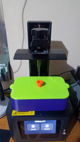 Impressora 3d Resina Creality Halot One Upgrades + Resina Vermelho (Usado)