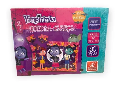 Quebra Cabeça Infantil Vampirinha Madeira 30 Pçs - Bcriança