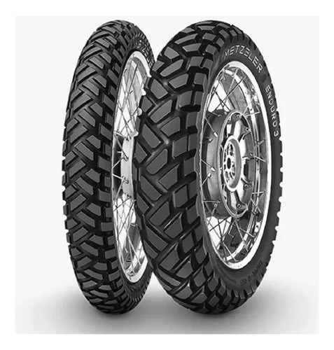 Par Pneu Metzeler Enduro 3 90/90-19 + 110/90-17 Honda Bros
