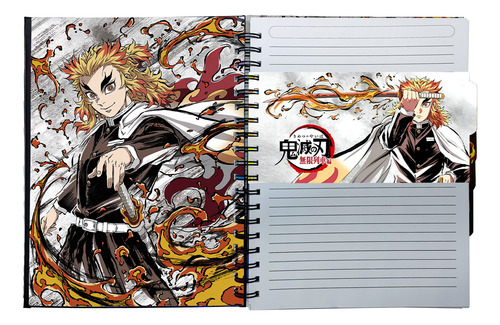 Libreta Demon Slayer Kyojuro Rengoku Cuaderno Profesional