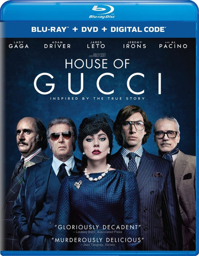 Blu Ray Gucci Estreno Dvd Al Pacino Lady Gaga Original 