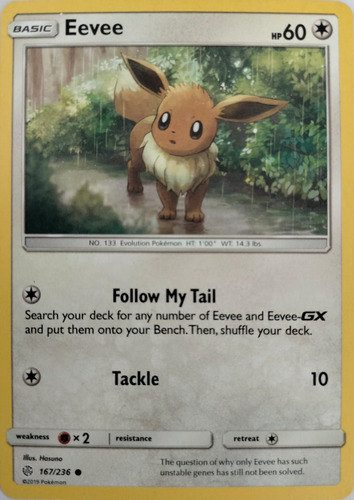 Pokémon Tcg 167/236 Eevee