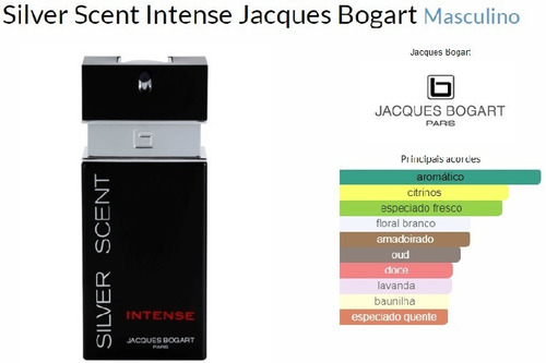 Perfume Silver Scent Intense Jacques Bogart Edt Masc 100ml