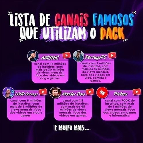 Pack Edição Youtubers 2025