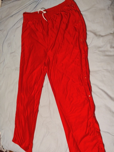 Pants Wilson 2xl Rojo Satinado Con Botones En Los Lados