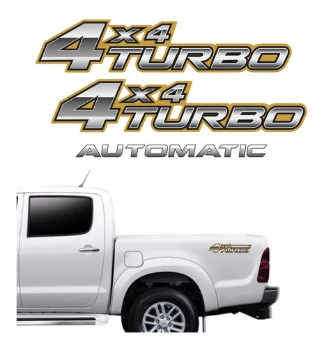 comprar Kit Adesivo Compatível Hilux 4x4 Turbo 2006 A 2008 F671 Cor PRATA