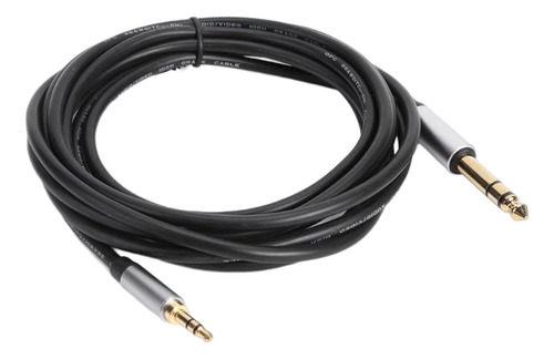 Cable De 3,5 Mm A Pulgada 1/8 Macho A 1/4 Macho Para 1,5 M