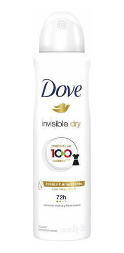 Desodorante  Spray Dove 100 Ml Invisible Dry