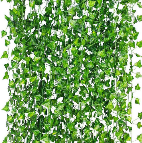 Guirnalda De Hojas De Hiedra Artificial De 12 Hebras De 86 P