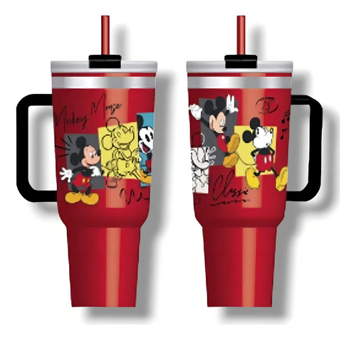 Termo Acero Inoxidable Mickey Mouse Doble Pared 1.2 L Multicolor