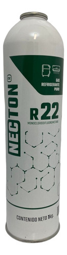 Lata Garrafa Gas Refrigerante R22 Necton 1kg Aire Aco/split