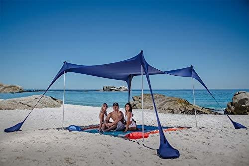 Sun Ninja Carpa De Playa Emergente Refugio Solar Upf50 Con P