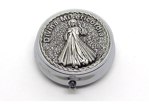 Kit 10 Teca Porta Hóstia Eucaristia - Metal 4,7cm X 1,7cm