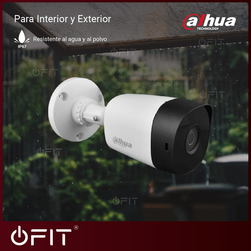 Cámara de seguridad Dahua HAC-B1A21 3.6mm Cooper con resolución de 2MP visión nocturna incluida blanca