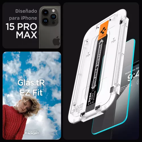 Comprar Protector pantalla Cristal Templado iPhone 15 Pro Max