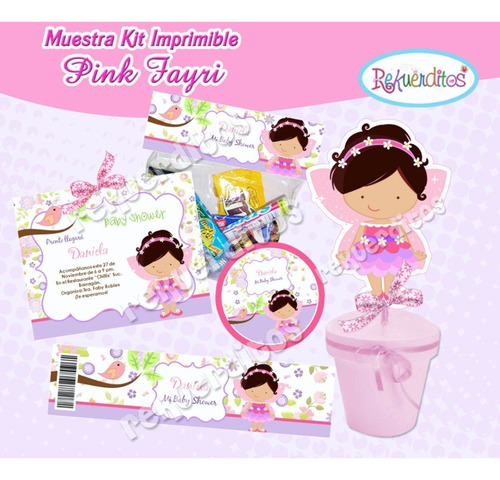 Kit Imprimible Hadita Baby Shower Fiesta Bautizo Cumplea #2
