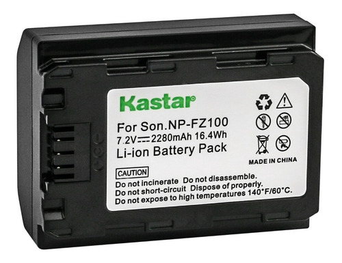 Bateria Kastar Np-fz100 Sony Alpha 9, Alpha A9, A7iii