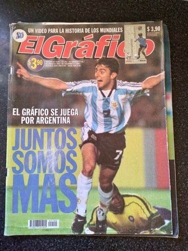 Revista El Grafico Ariel Burrito Ortega 5 5 1998 N4100
