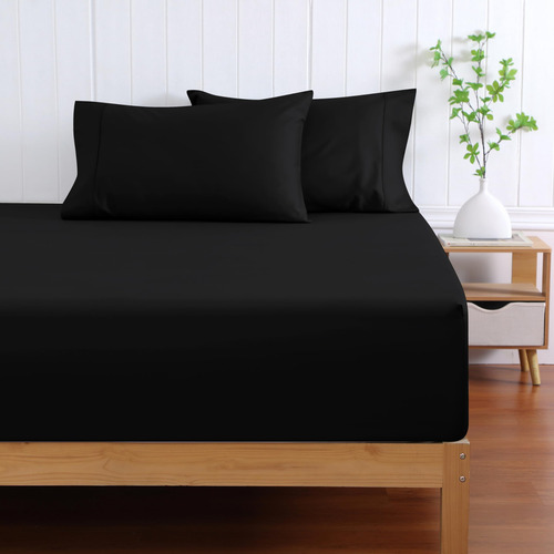 Sábana Ajustable King Size De 600 Hilos, 100% Algodón