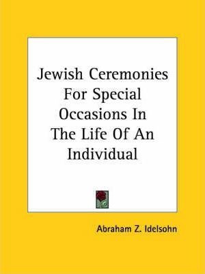 Jewish Ceremonies For Special Occasions In The Life Of An...