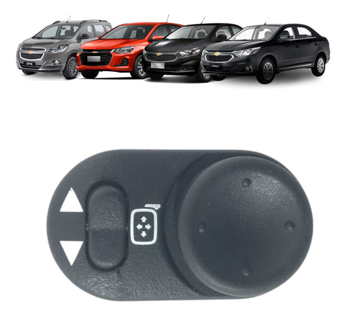 Botão Comando Retrovisor Elétrico Onix Spin Cobalt