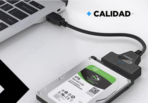 Imagen 4 de 10 de Cable Sata Usb 3.0 Adaptador Conversor Disco Hdd Ssd 2.5