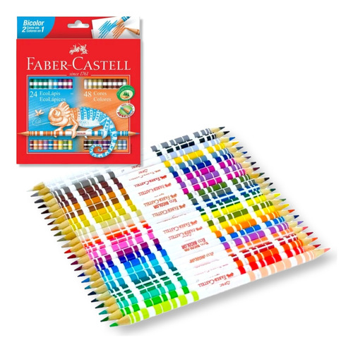 Colores Faber Castell Bicolor 2 En 1 Son 24 Piezas 48 Colore