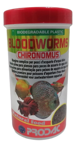 Prodac Alimento Liofilizado Bloodworm 20g Acuario Peces