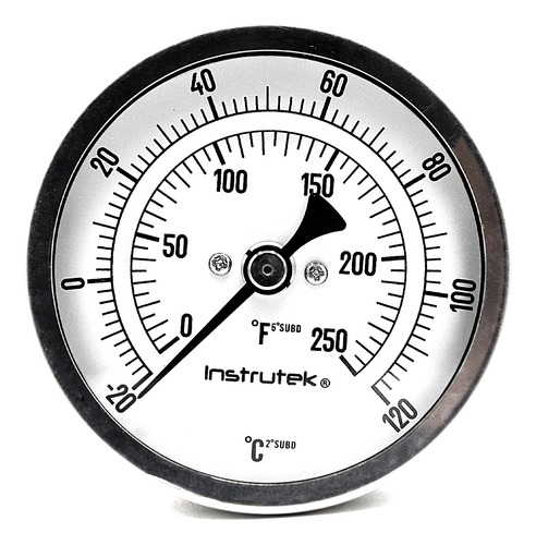 Termómetro Refrigeración 3 PLG -20 A 120°c Vást. 6 Rosca 1/2