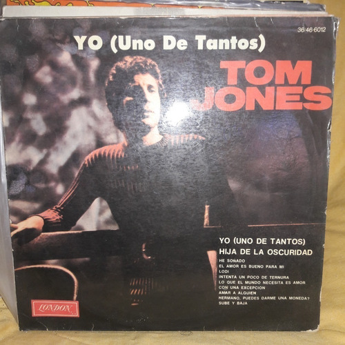 Vinilo Tom Jones Yo Uno De Tantos Ñ Si1