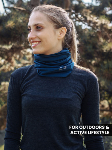Polaina De Cuello Modelo Esquiador Unisex Color Diseño De La Tela Talle