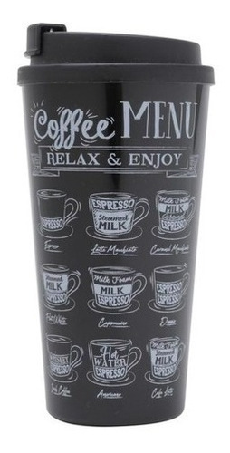 Copo Plastico Viagem Tampa Buck Coffee Menu Colecionavel Cor Colorido