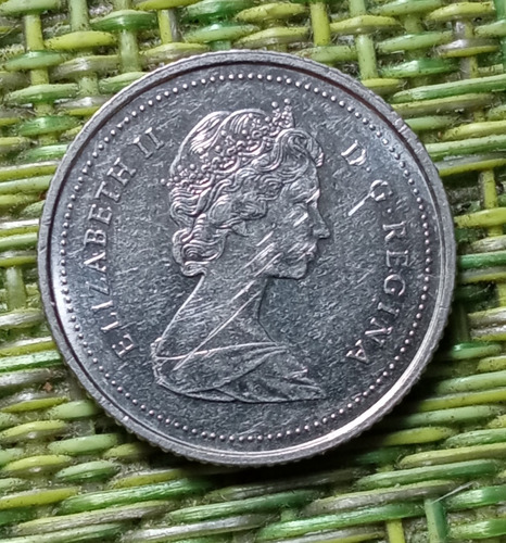 Moneda 10 Centavos Canadá 1985 En Buen Estado