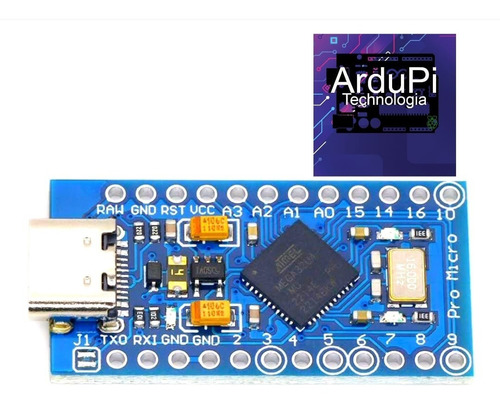 Arduino Pro Micro Atmega32u4 5v Conector Tipo C + Brinde