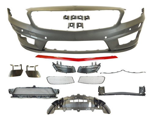 Kit Completo Parachoque Mercedes W176 2014 2015 A45 Amg Look