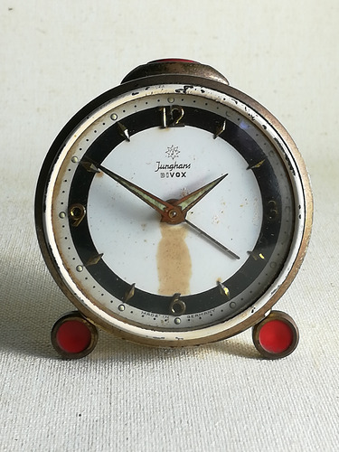 Antiguo Reloj Despertador Alemán Junghans Bivox