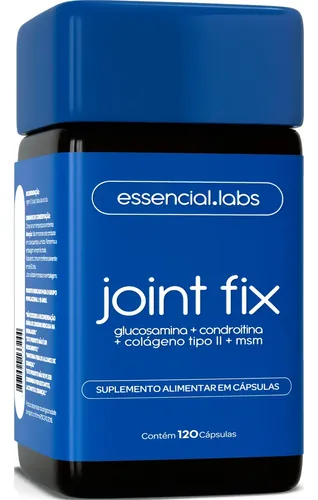 JOINT FIX com GLUCOSAMINA, CONDROITINA, COLÁGENO TIPO 2 e MSM - Fórmula Exclusiva para as Articulações com Máxima Concentração - 120 Cápsulas